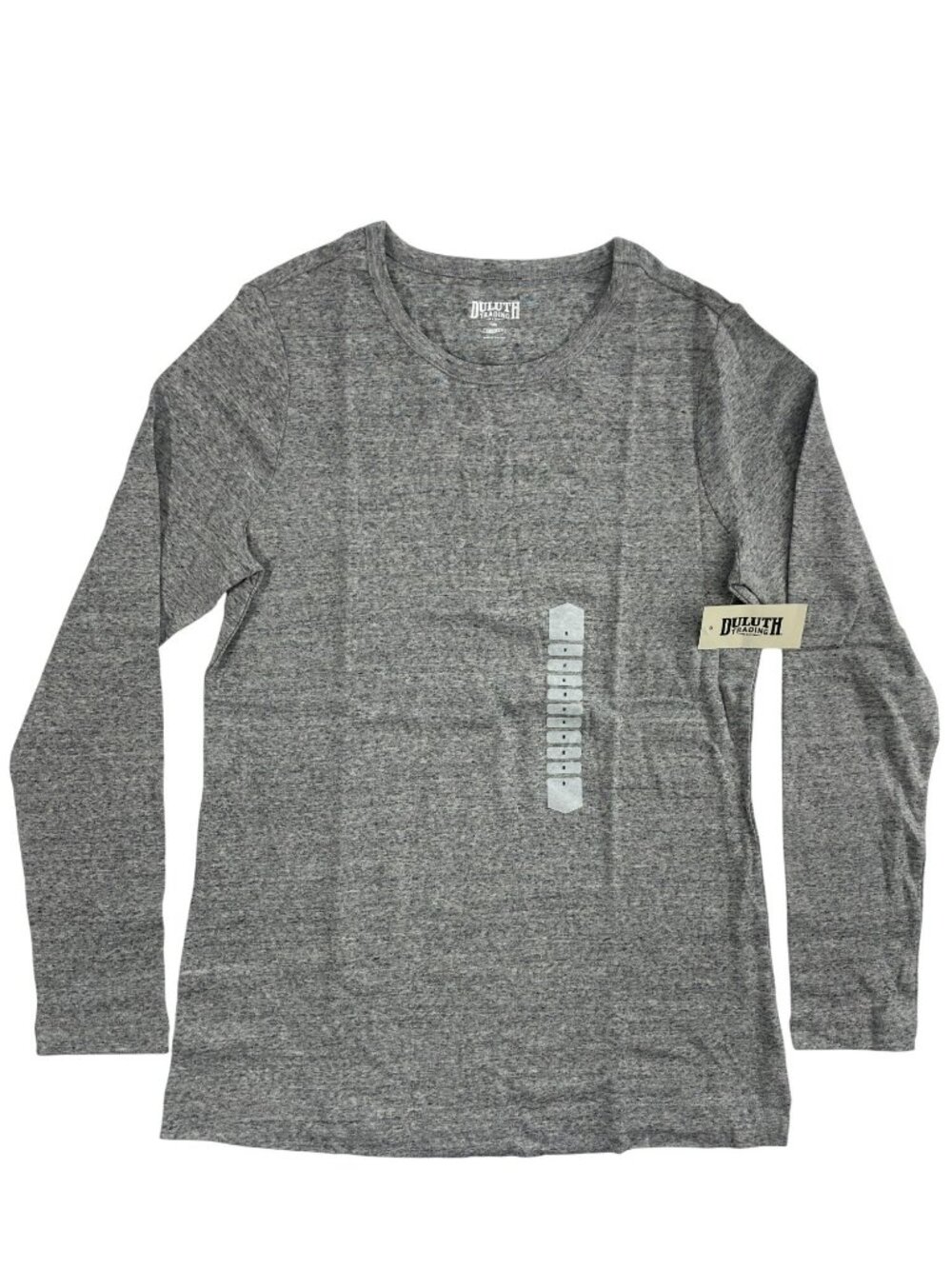 Duluth Trading Longtail T-Shirt Grey Long Sleeve Crew 100% Cotton Wmn's Sz M NWT